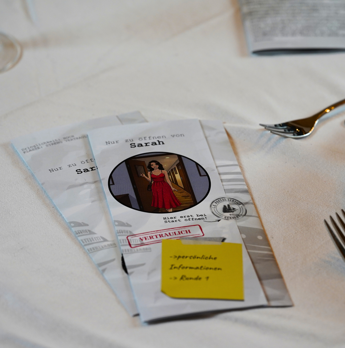 Krimidinner Schmuggler Kreuzfahrt Rollen Heft