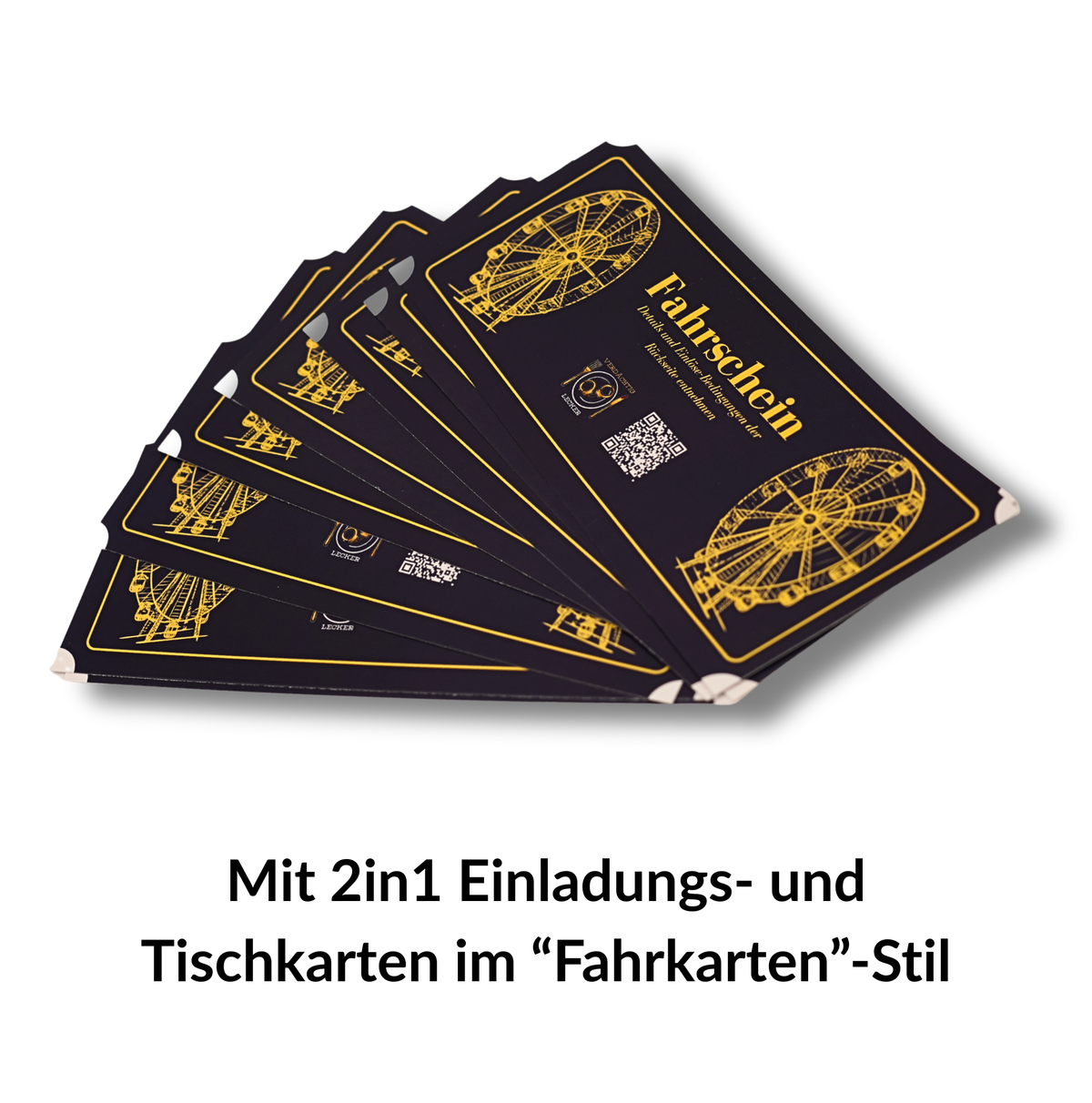 Raub am Riesenrad Krimi Spiel Krimi Dinner fuer zuhause Einladungskarten weiss