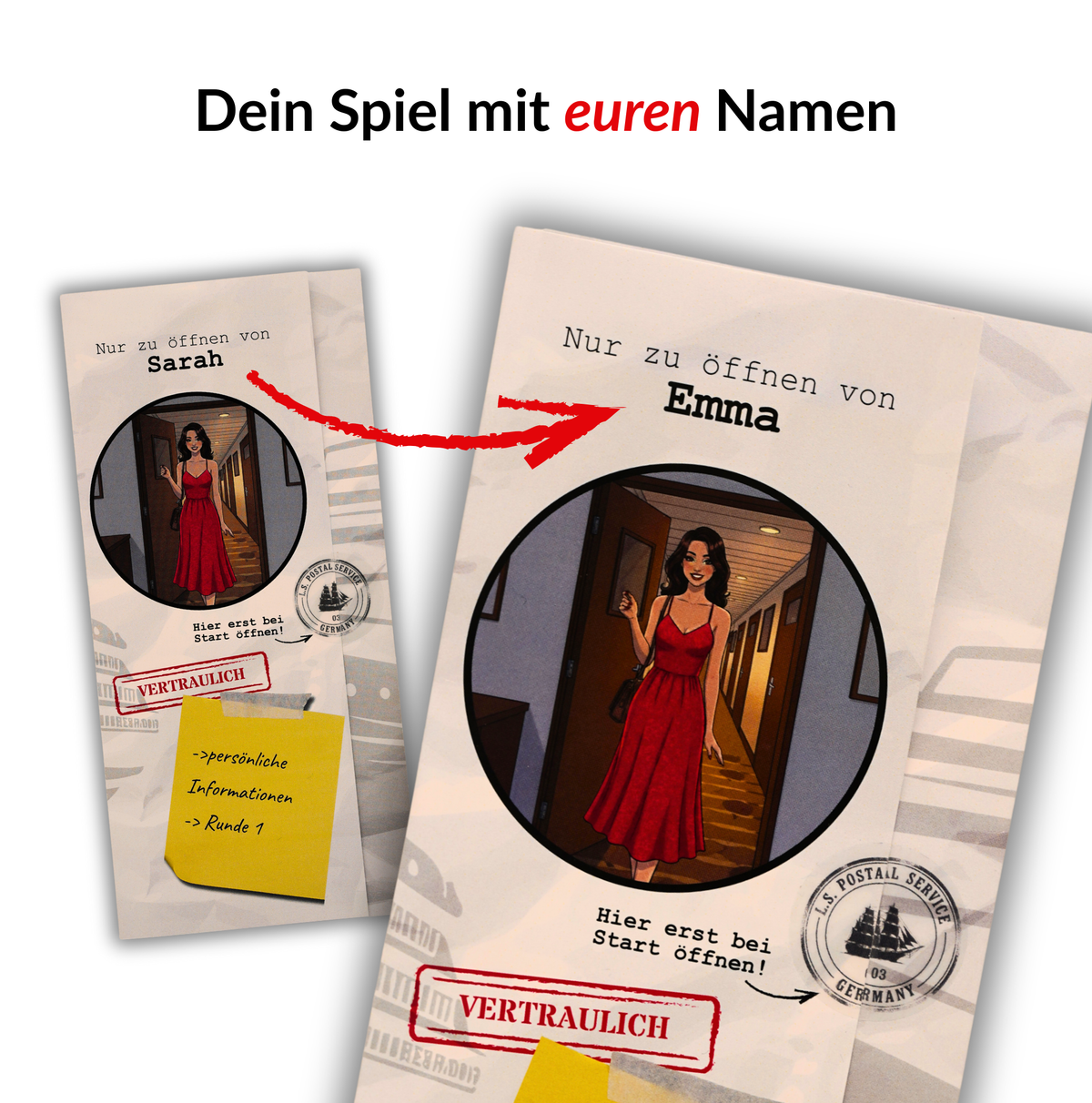 Schmuggler Kreuzfahrt Krimi Dinner Krimi Spiel Spielheft Personalisiert Daheim