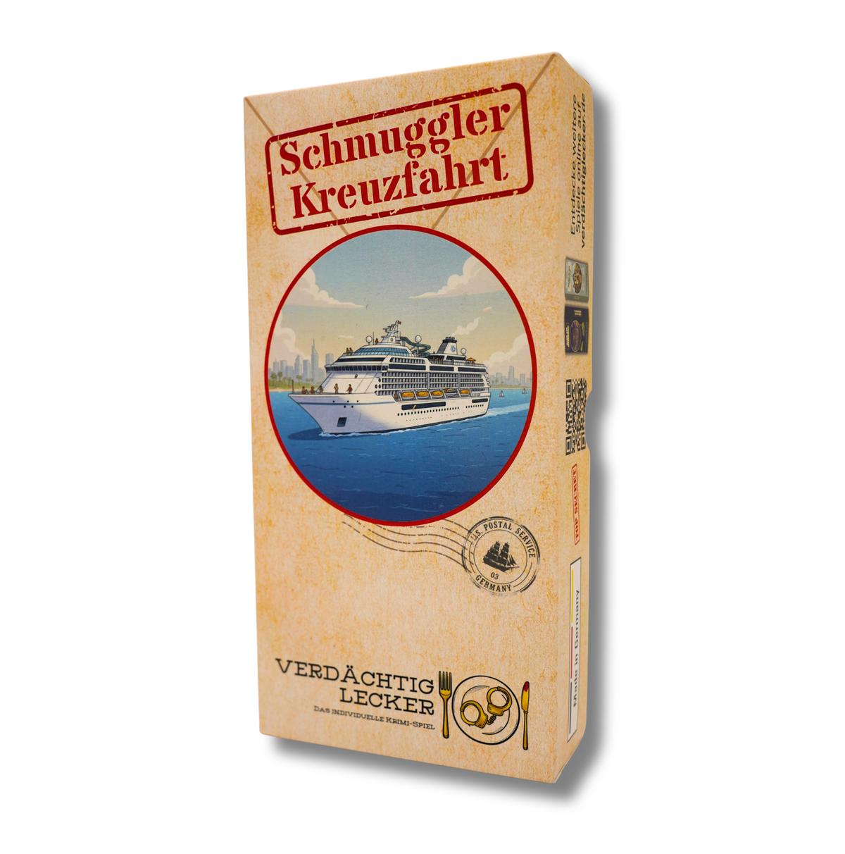 Schmuggler Kreuzfahrt Krimi Spiel Krimi Dinner fuer zuhause Produktfoto weiss
